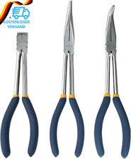 MANUFORE 280Mm Langnasenzangen Set (Spitzzangen, 3-Teilig) &ndash; Gerade, 45&deg;, 90&deg; Ge