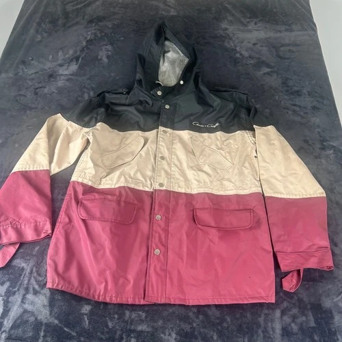 Chris-Craft Rain Jacket Mens S Multicolor Colorblock Hooded Vintage SC 2216 - product listing photo