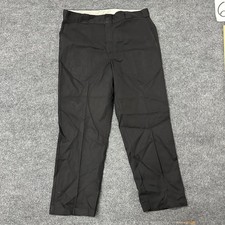 Dickies Pants Mens Size 38x30 Black 874 Original Fit Straight Leg Work Trousers