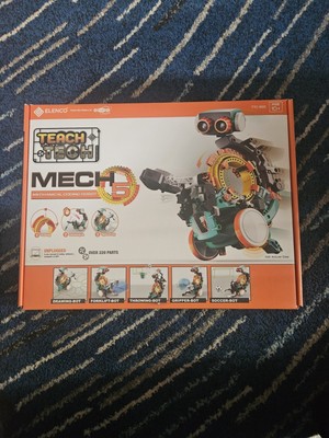 NEW! Elenco Teach Tech Mech 5 Mechanical Coding Robot Educational STEM Snap Home