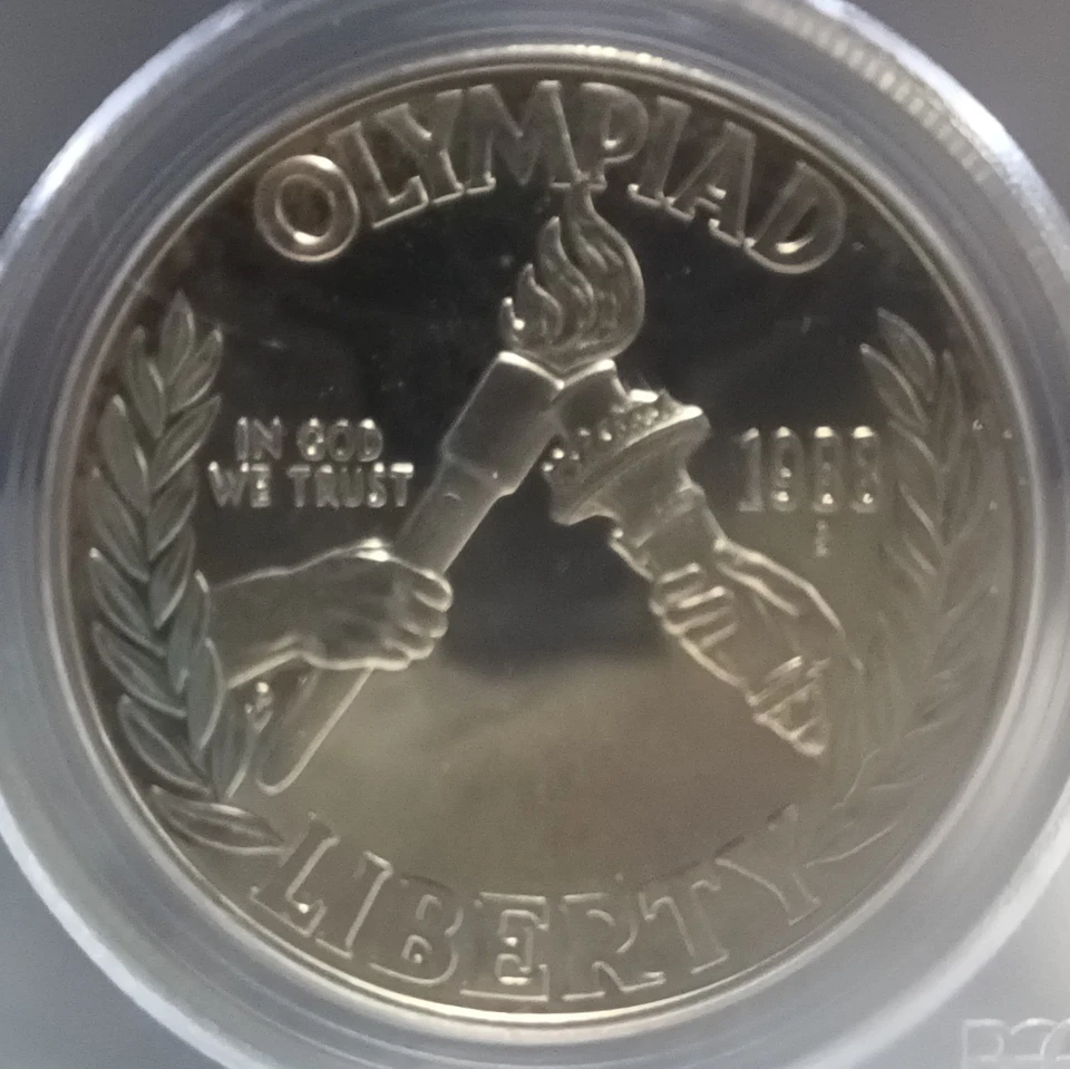 1988-S PCGS PR69DCAM OLYMPIC COMMEMORATIVE SILVER DOLLAR. Video SL0178. $.01STRT - Image 4 of 4