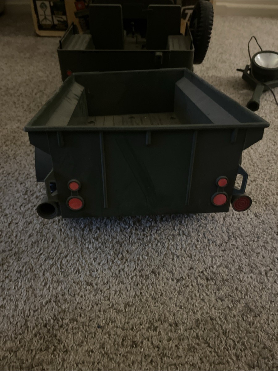 Vintage 1965 GI Joe Hasbro 7000 Jeep Combat Set With Searchlight
