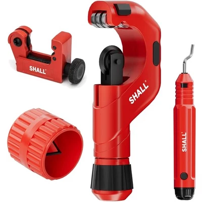 Rohrschneider Satz, 4-in-1, Edelstahl, Kupfer, PVC, Entgrater, 6-50mm, 3-22mm