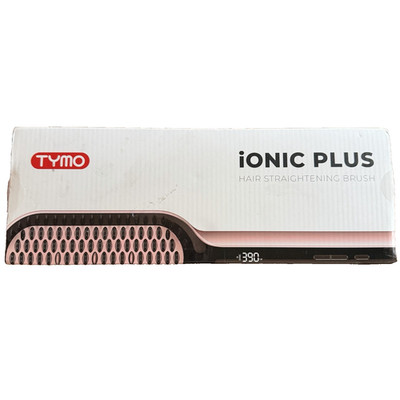 TYMO Hair Straightener Brush - Upgraded Ionic Plus Straightening Brush- New Pink