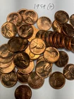 1959 (P) "BU"  LINCOLN MEMORIAL CENT PENNY ROLL  50 COINS