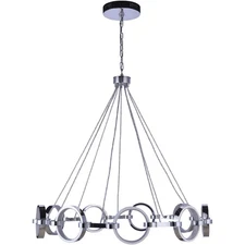 Craftmade 59329-CH-LED Context LED 36 inch Chrome Chandelier Ceiling Light