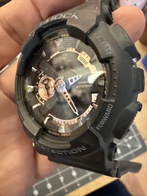 CASIO G SHOCK GA-110RG 5146 SPECIAL COLORS BLACK & GOLD  display picture 1