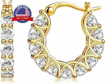 Aretes 14K Brincos Femininos Pendientes Joyeria Fina de Moda De Oro Para Mujer