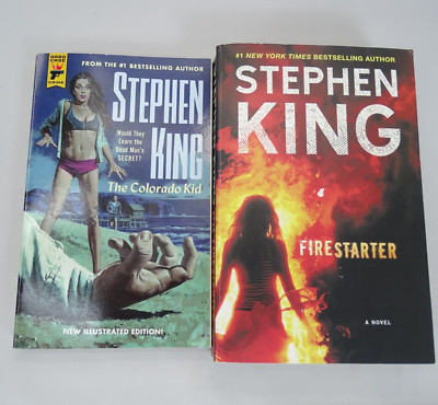 Lot of 2 The Colorado Kid Firestarter Paperback By King, Stephen VERY GOOD