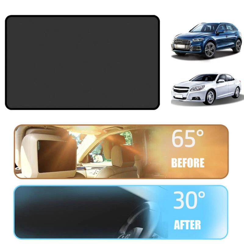 1pc Car Opaque Magnetic Sunshade Protector Privacy Curtain Full Shading Suction - Image 2 of 4