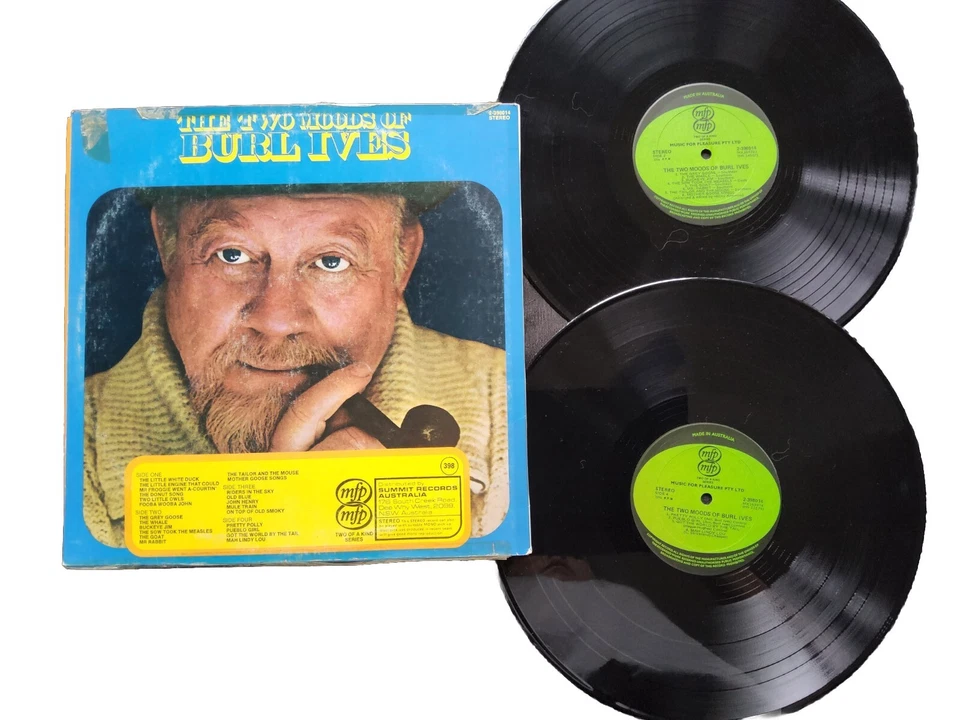 The Two Moods Of Burl Ives LP - DOUBLE LP - Image 2 of 2
