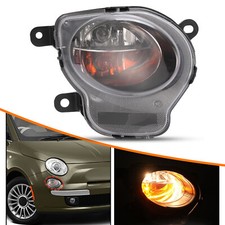 Luz de giro direccional lateral derecho negra lámpara de estacionamiento para Fiat 500 2012-2017