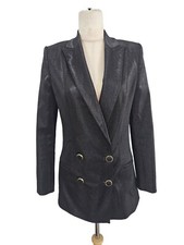 Blazer Elisabetta Franchi nero metallizzato