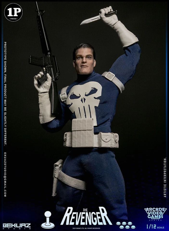 New The Punisher Revenger 1/12 Scale Action Figures EKUAZ STUDIO EKS06 IN STOCK - Image 3 of 4