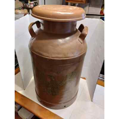 Dairymen's League Antique Metal Milk Dairy Jug Container Can Eagle