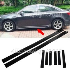 For Chevrolet Cruze 2011-2019 Gloss Black Side Skirts Extention Rocker Panel Lip