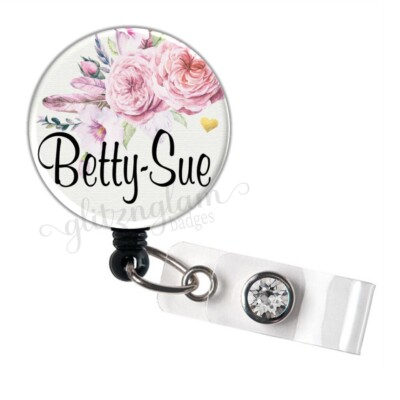 Floral Badge Buddy With Real