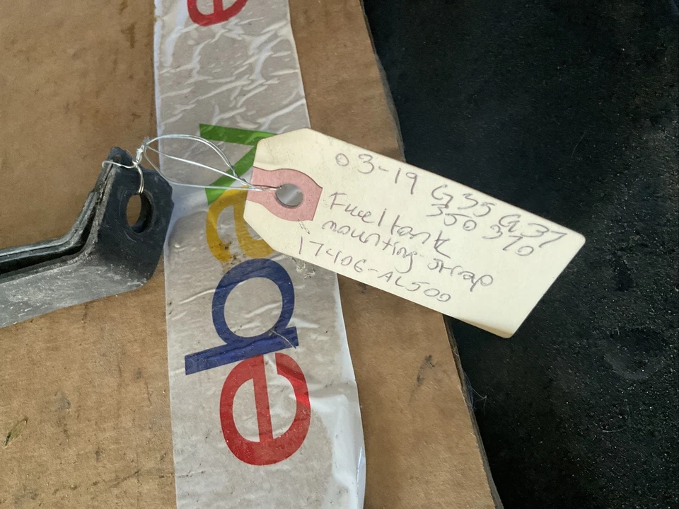 03-19 Infiniti G35 G37 Nissan 350Z 370Z Fuel Tank Mounting Strap Kit 17406-AL500 - Image 4 of 4