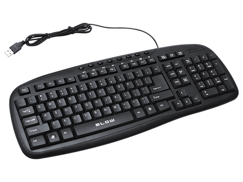 New Wired PC Computer Keyboard USB 112 Keys 1.5m Cable Black Lead QWERTY 961 - Picture 1 of 3