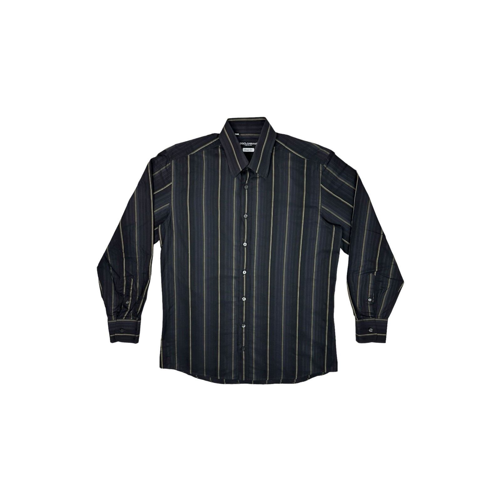 SAINT LAURENT Camicia Dolce & Gabbana media a righe multicolore Made in Italy