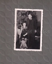 Man and Woman Christmas Time Found Original  Vintage PHOTOGRAPH G126A