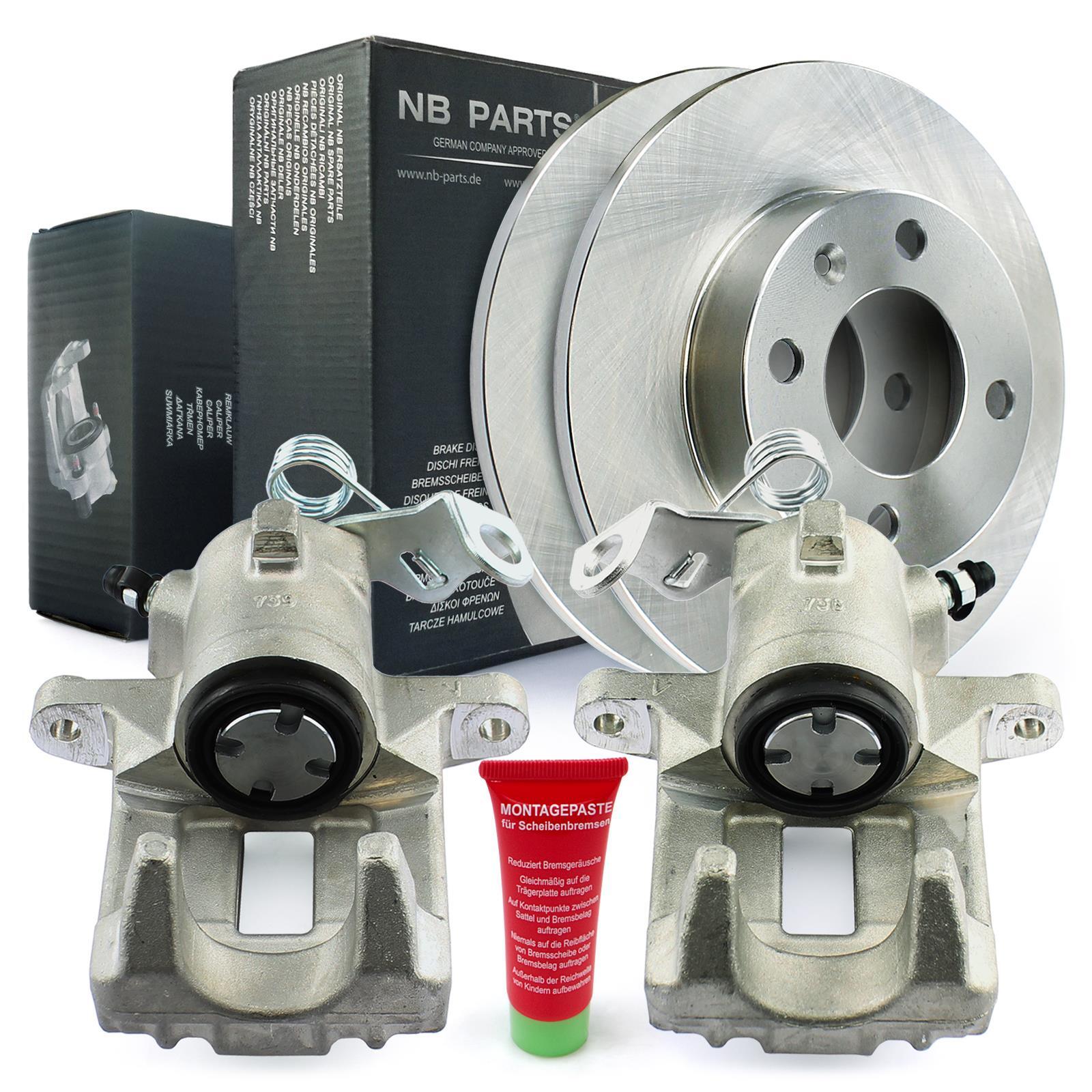 Rear Brake Calipers Brake Discs for Seat Cordoba Arosa Ibiza II VW Polo Lupo