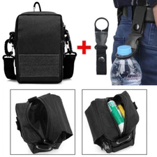 Tactical Molle Pouches Outdoor Waist Bag Tool Pack with Water Bottle Buckle Hook