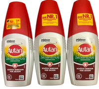 3X Autan Zeckenschutz Insektenschutz Pumpspray (3X100Ml)