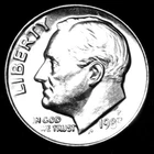 1983 P Roosevelt Uncirculated Dime ~ Raw Coin from Bank Roll