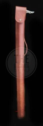 Nuevo Bolso de Diseñador para Almacenamiento Bastón Antiguo Vintage Cuero Soporte Cubierta Foto 2 de 4