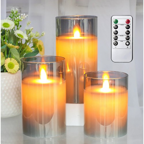 Flameless Led Candles Flickering with Timer, Festival Wedding Home Party Decor - Picture 17 of 19