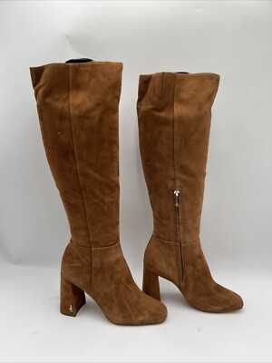 Sam Edelman Women's Clarem Suede Tall Knee-High Boots Brown