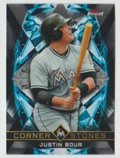 2018 Finest Cornerstones #FCJUB Justin Bour - Miami Marlins