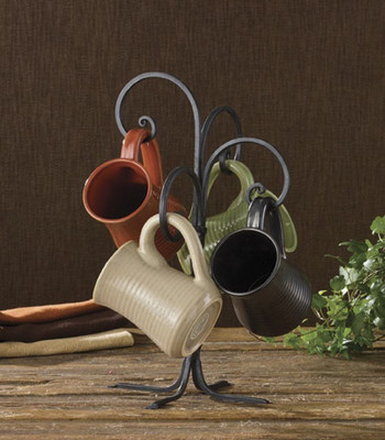 Coffee Mug Holder 4 Hook Storage Rack Stand Kitchen Organizer