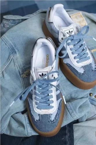 New Adidas Sambae Denim Women's II0001 - Picture 4 of 11