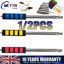8 Ft Telescopic Flagpole Handheld Portable Stainless Steel Extendable Flag Pole