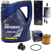 Inspektion Set ÖL 5L Kraftstoff ÖLfilter ÖLschraube FüR Skoda Fabia VW Polo 1.2