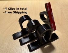 Number Plates Flexible TPU Push and Lock Clips 2 sets of 2