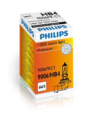 PHILIPS 9006PRC1 BULB, FOG LIGHT FOR, ALPINA, BMW, CHEVROLET, CHRYSLER, DAIHATSU, DOD