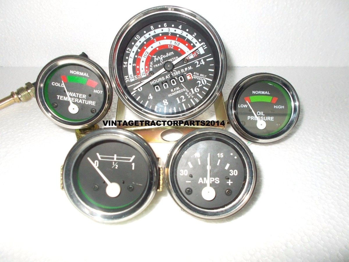 Kit de jauges MF - Massey Ferguson 265, 285 Tractor Tachymeter Temp Oil