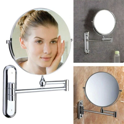 Double Side Bathroom Mirror Wall Mounted Make-up Shaving Mirror 5/10x Magnifying