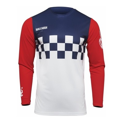 Motocross Shirt Thor Hallman Differ Cheq MX Jersey Enduro Offroad-Trikot