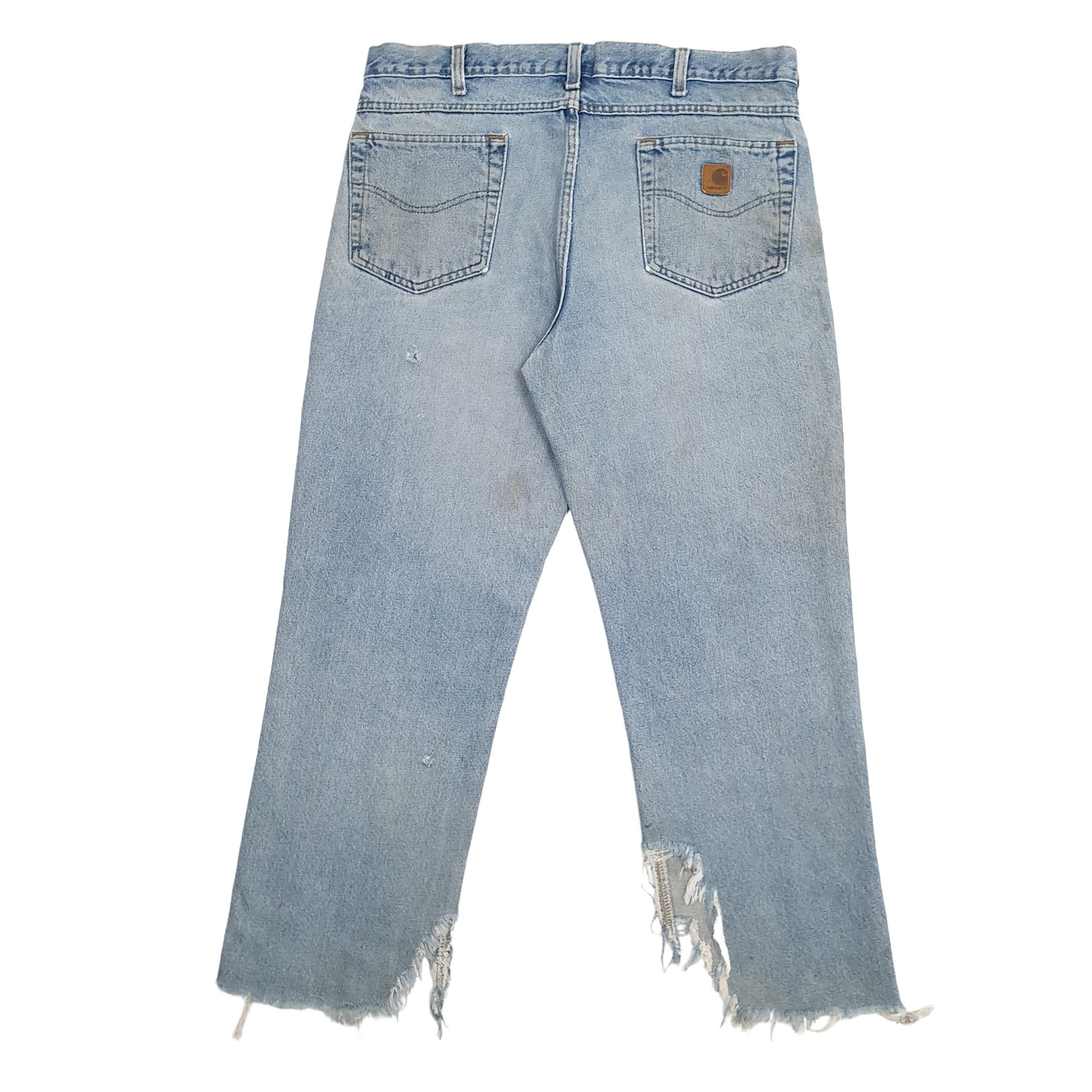 CARHARTT Carpenter Workwear Trousers Cotton Blue Mens W36 L27 image 3
