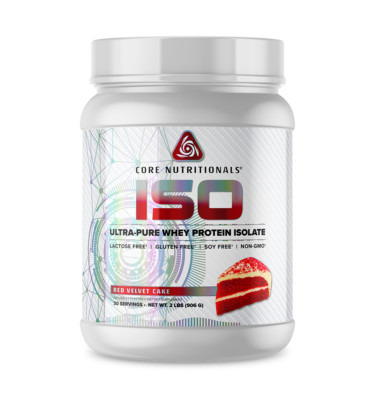 Core Nutritionals ISO Ultra-Pure Isolate Whey Protein 2lb (Red Velvet Cake)