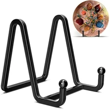 3 Pack Plate Stands for Display - Metal Square Wire Plate Holder Display 3 Inch