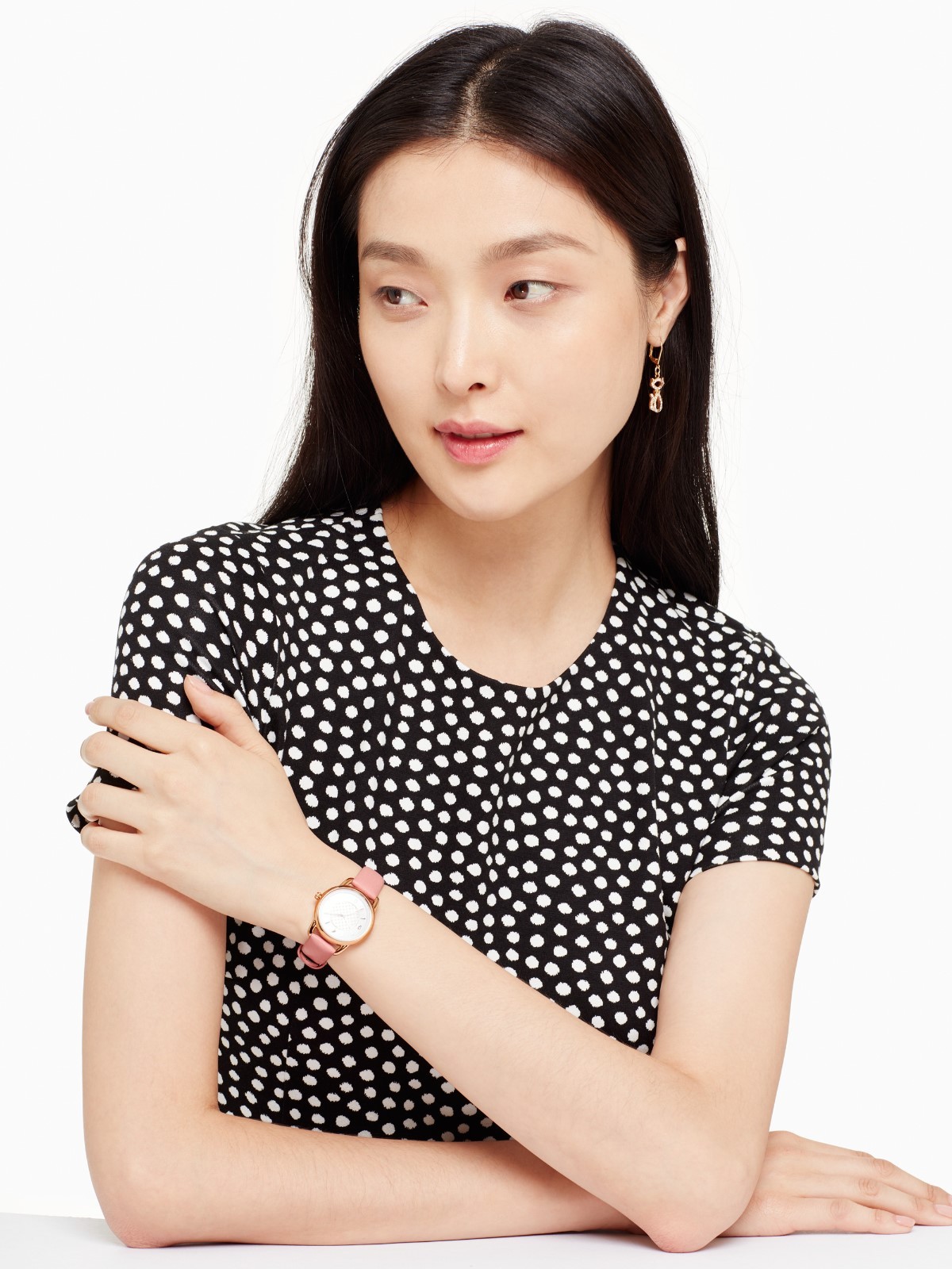 NWT Kate Spade New York Women's Boathouse Pink Leather Strap Watch 30mm