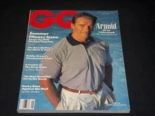 1990 MAY GQ MAGAZINE - ARNOLD SCHWARZENEGGER BEAUTIFUL FRONT COVER - L 6565