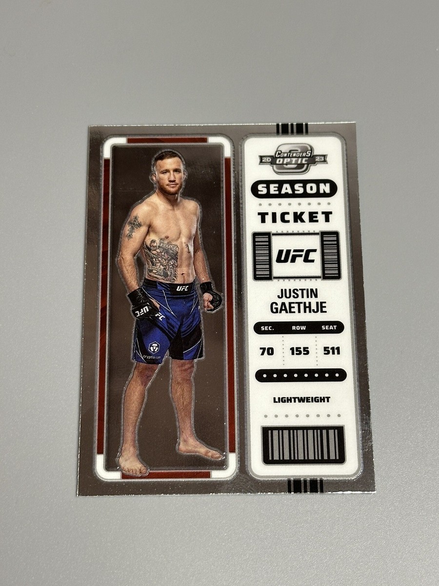 Justin Gaethje 2023 Panini Chronicles UFC Optic Contenders Season