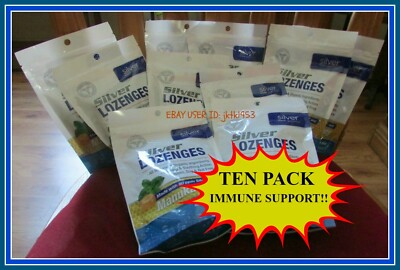 Silver Biotics Lozenges IMMUNE SUPPORT SORE THROAT Manuka HONEY8  60PPM TEN PACK