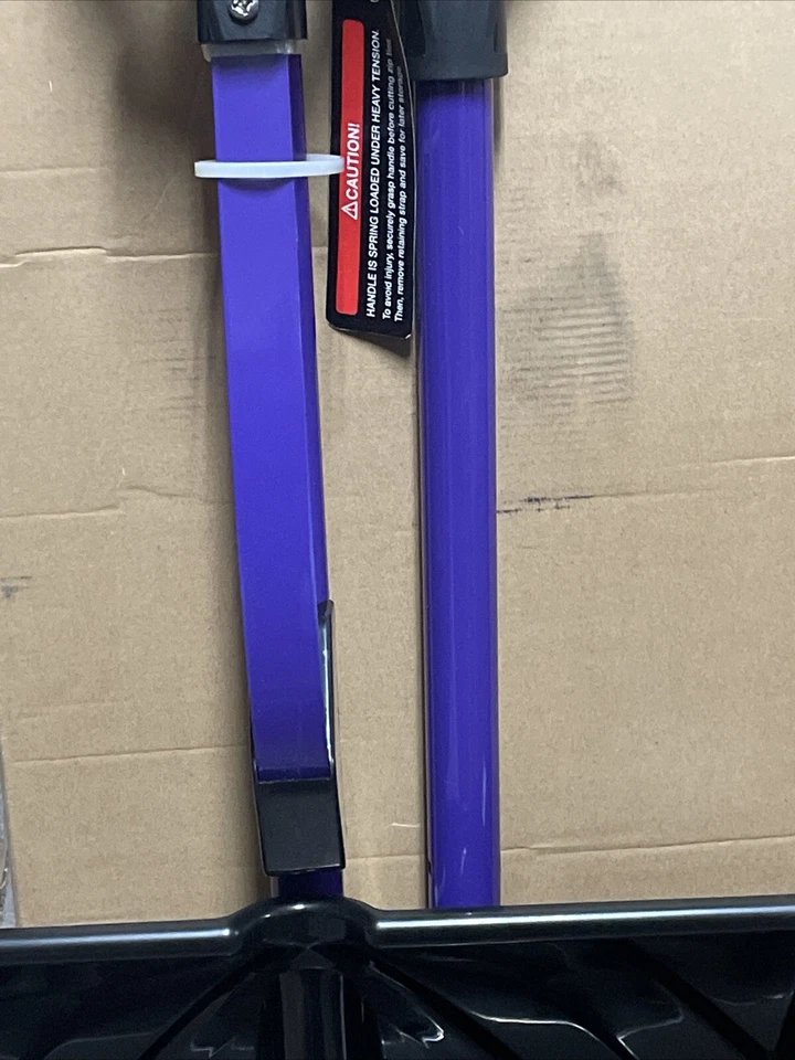 NEW Snow Joe SJ-SHLV01 (PRP) 18in Purple Strain-Reducing Snow Shovel - Image 4 of 4